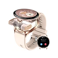 Ruxing Smart Smart Watches For Women With Earbuds (Call Receive/Music Playback) IP67 100+ Sports Modes Health Monitor Message Notification Weather For