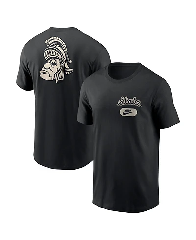 Nike Men's Black Michigan State Spartans Fashion 2-Hit T-Shirt