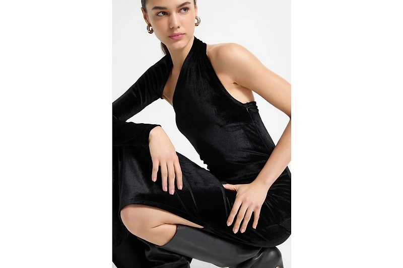 Marcella Women's Manhattan Velvet Slit Gown