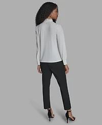 Bcbg Long Sleeve Ruffle Blouse