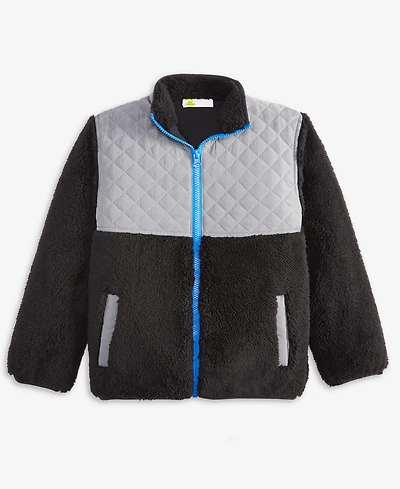 Epic Threads Boys 5-20 Solid Sherpa Stand-Up Collar Jacket, Macy's Exclusive