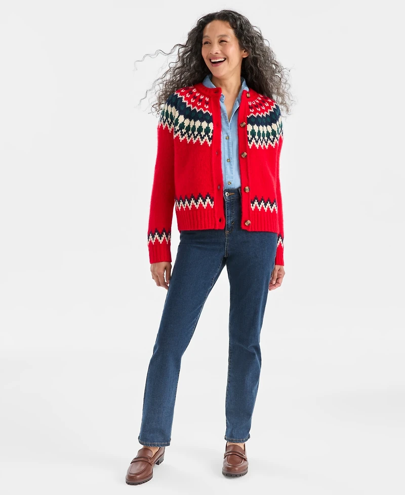 Style & Co Women's Fair Isle Cardigan, Macy's Exclusive
