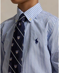 Polo Ralph Lauren Toddler and Little Boys Striped Cotton Poplin Shirt