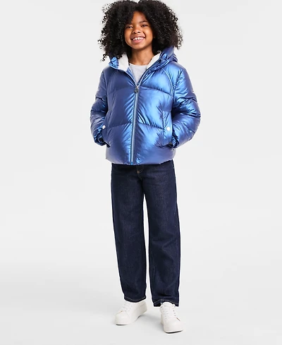 Michael Kors Big Girls Hooded Puffer Jacket