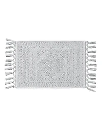 French Connection Nellore Fringe Cotton 17" x 28" Bath Rug