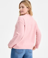 On 34th Women's Sip Sparkle Repeat Crewneck Sweater, Macy's Exclusive