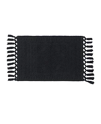 French Connection Nellore Fringe Cotton 17" x 28" Bath Rug