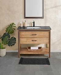 French Connection Nellore Fringe Cotton 17" x 28" Bath Rug