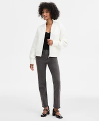 On 34th Women's Sweater-Knit Bomber Jacket, Macy's Exclusive