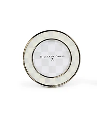 MacKenzie-Childs Sterling Check Silver Plated Frames, Set of 2