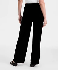 On 34th Women's Velvet Wide-Leg Trouser Pants, Macy's Exclusive