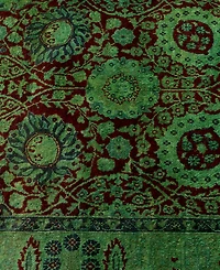 Adorn Hand Woven Rugs Fine Vibrance M1035 3'3"x8'7" Runner Area Rug