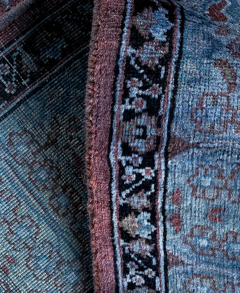 Adorn Hand Woven Rugs Fine Vibrance M1035 3'2"x8'7" Runner Area Rug