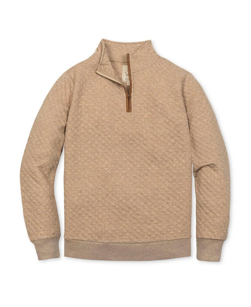 Hope & Henry Men's Quilted Half Zip Pullover