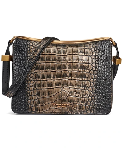 Donna Karan New York Jericho Metallic Croc Convertible Shoulder Bag