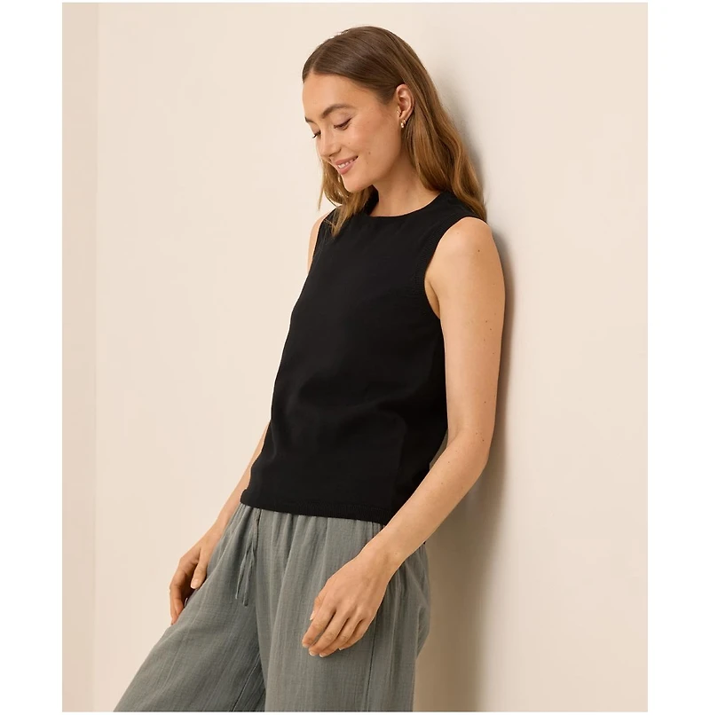 Pact Women's Organic Cotton Classic Fine Knit Shell