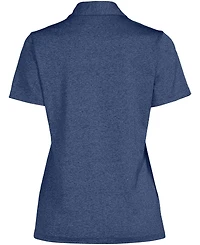 Lands' End Women's Rapid Dry Short Sleeve Space Dye Sport Neck Polo Shirt