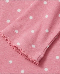 Lands' End Girls Long Sleeve Pointelle Knit Shirt