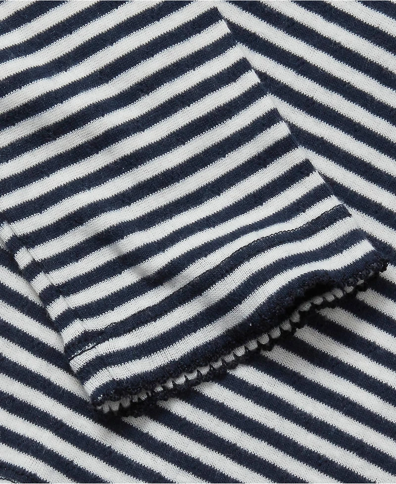 Lands' End Girls Long Sleeve Pointelle Knit Shirt