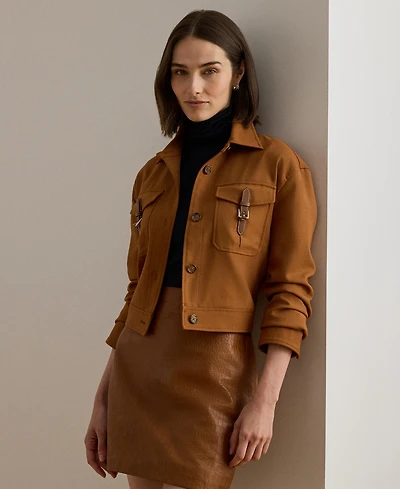 Lauren Ralph Women's Long Sleeve Cropped Jacket