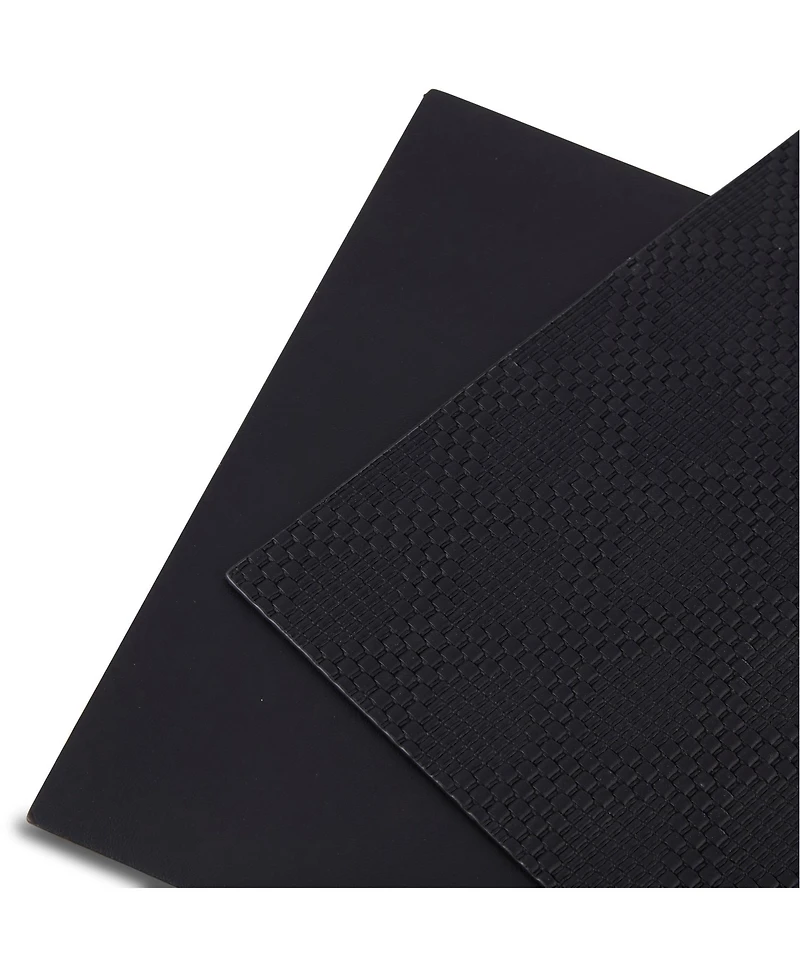 Dainty Home Basel Reversible Premium Faux Leather 12" x 18" Rectangular Placemats Set of 4