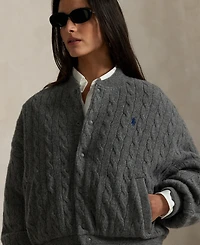 Polo Ralph Lauren Women's Cable Bomber Jacket