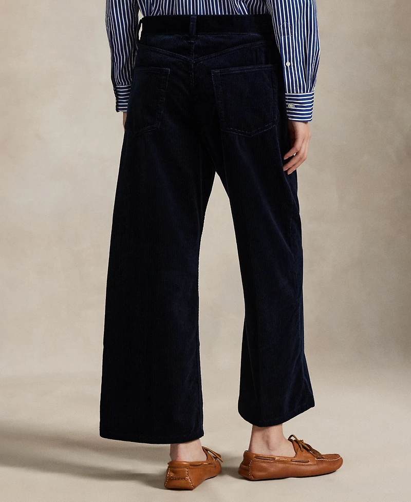 Polo Ralph Lauren Women's Corduroy Wide-Leg Cropped Pant