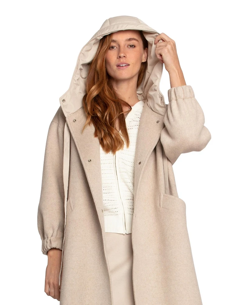 Belle & Bloom Fantasy Land Wool Blend Hooded Coat