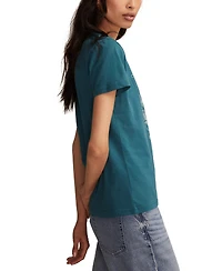 Lucky Brand Women's Saint Tropez France Classic Crewneck Top