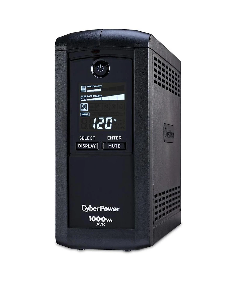 CyberPower CyberPower CP1000AVRLCD Intelligent Lcd Series Computer Battery Backup, 1000VA / 600W Ups, 9 Outlets / Usb & Serial Ports