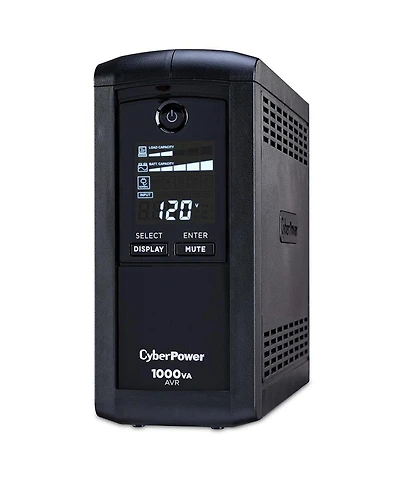 CyberPower CyberPower CP1000AVRLCD Intelligent Lcd Series Computer Battery Backup, 1000VA / 600W Ups, 9 Outlets / Usb & Serial Ports