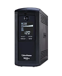 CyberPower CyberPower CP1000AVRLCD Intelligent Lcd Series Computer Battery Backup, 1000VA / 600W Ups, 9 Outlets / Usb & Serial Ports