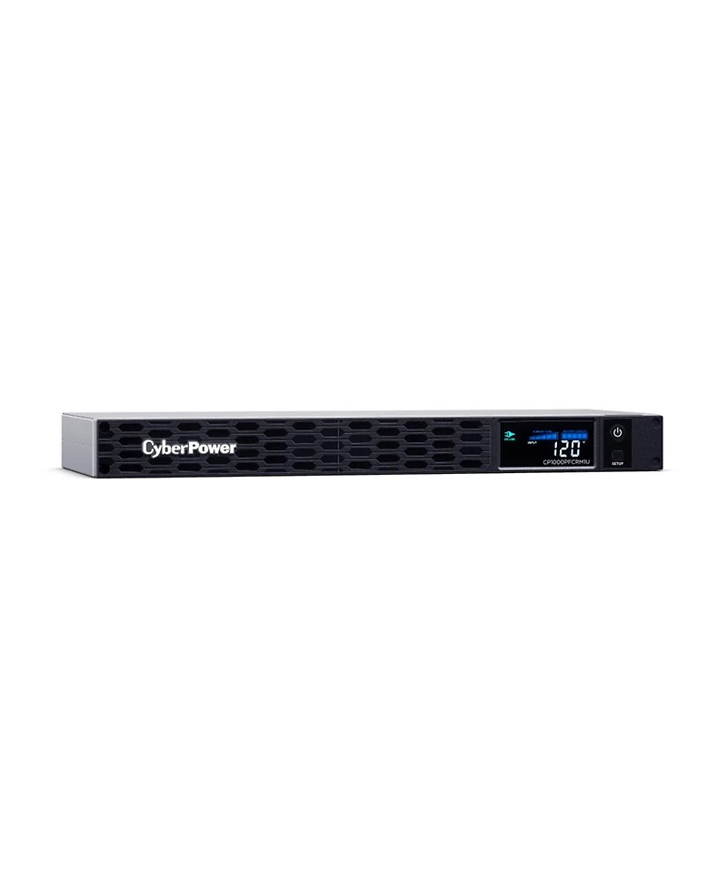 CyberPower CP500PFCRM1U 500VA/300W PFC Sinewave Lcd Rackmount Ups System, Black