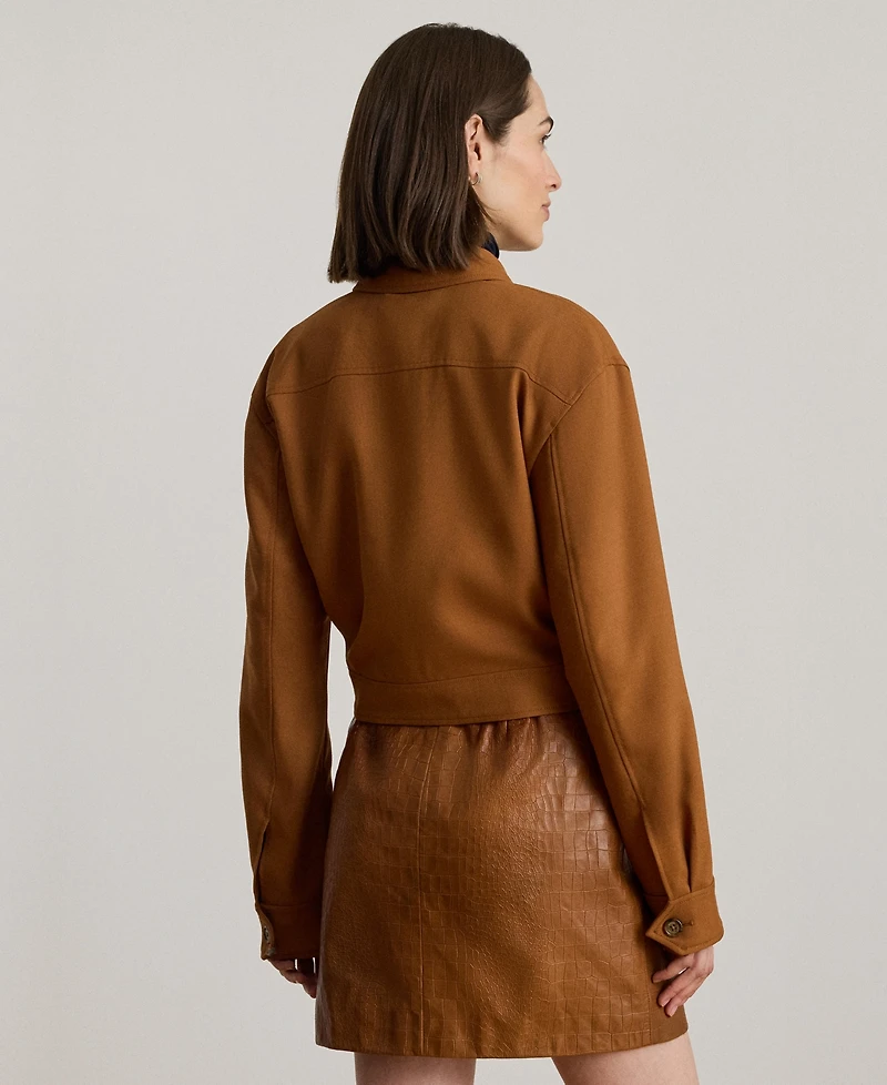 Lauren Ralph Women's Long Sleeve Cropped Jacket