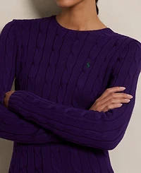 Polo Ralph Lauren Women's Cable-Knit Cotton Crewneck Sweater