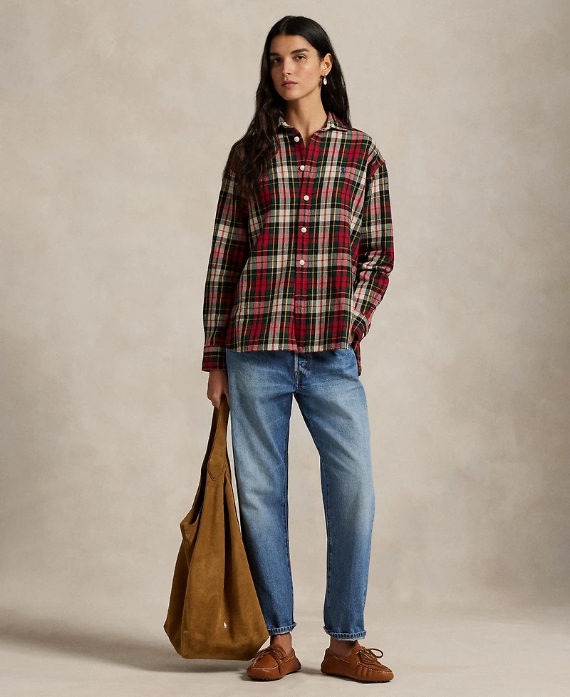 Polo Ralph Lauren Women's Plaid Long Sleeve Shirt