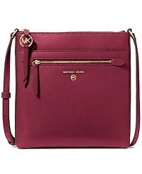 Michael Kors Jet Set Charm Leather Small North South Flat Crossbody Bag