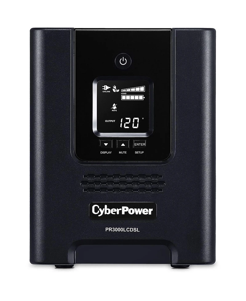CyberPower PR3000LCDSL 3000 Va/2700W Smart App Sinewave Mini-Tower Ups, 6x Nema 5-20R, 1x Nema L5-30R