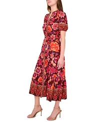 Msk Petite Puff Sleeve Maxi Dress