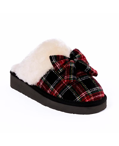 Minnetonka Women's Bow Scuff Slippers