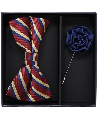 Ben Sherman Men's 2-Piece Bow Tie and Lapel Pin Box Set