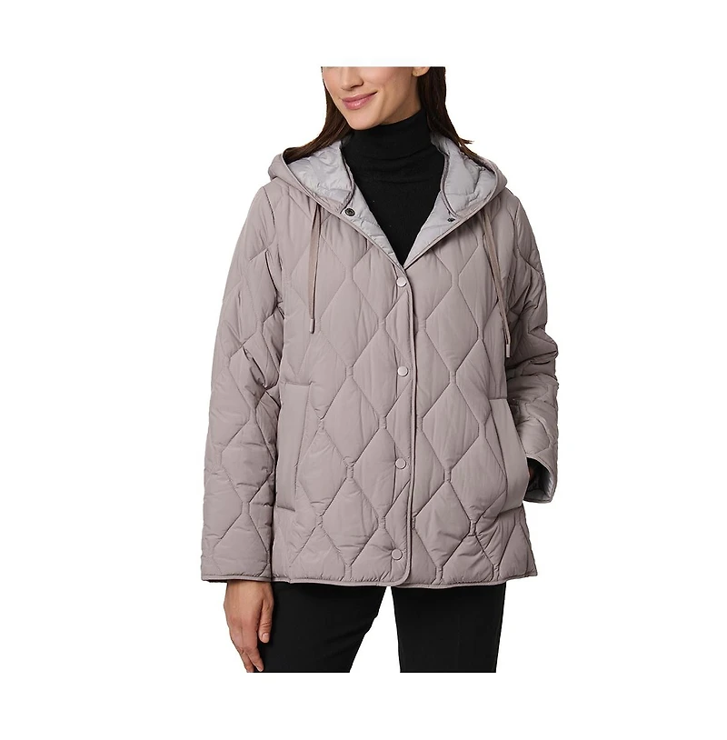 Bernardo Women's Relaxed Hooded Puffer