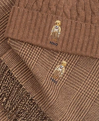 Polo Ralph Lauren Men's 2-Piece Charles Bear Hat & Scarf Gift Set
