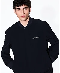 A|X Armani Exchange Men's Nylon Graphic Bomber Jacket
