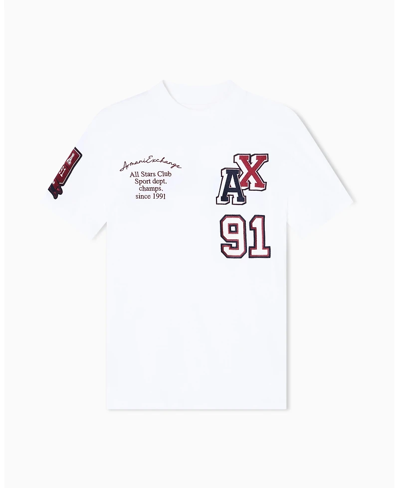 A|X Armani Exchange Men's Multi Badge Logo T-Shirt