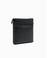 A|X Armani Exchange Men's Faux-Leather Flat Crossbody Bag