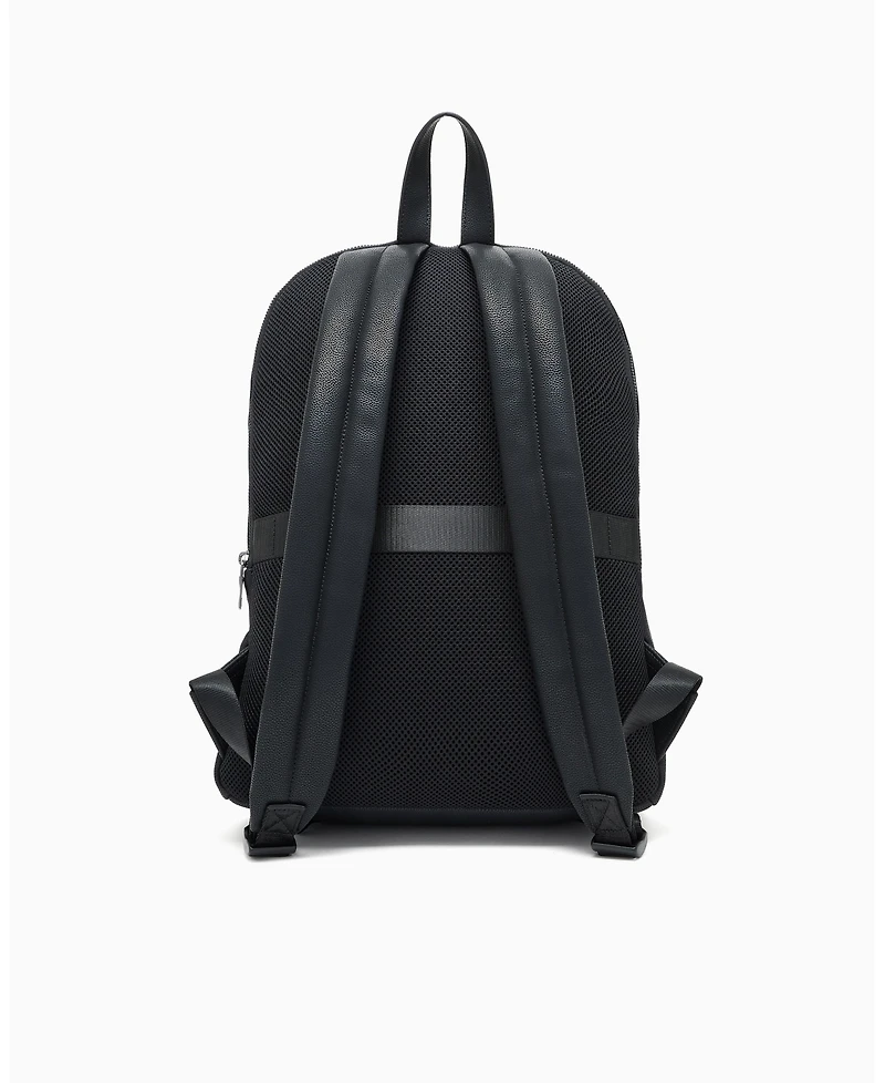 A|X Armani Exchange Men's Faux-Leather with Lettering Backpack