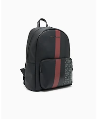 A|X Armani Exchange Men's Striped Logo Details Backpack