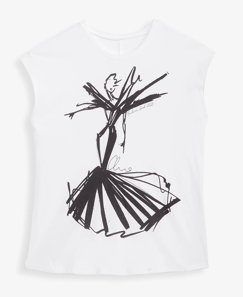I.n.c. International Concepts Women's Cotton 40th Anniversary Collaboration T-Shirt, Macy's Exclusive