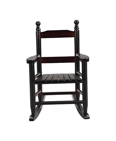 Jujabu Espresso Wood Children's Rocking Chair Kids Rocking Chair for Indoor or Outdoor